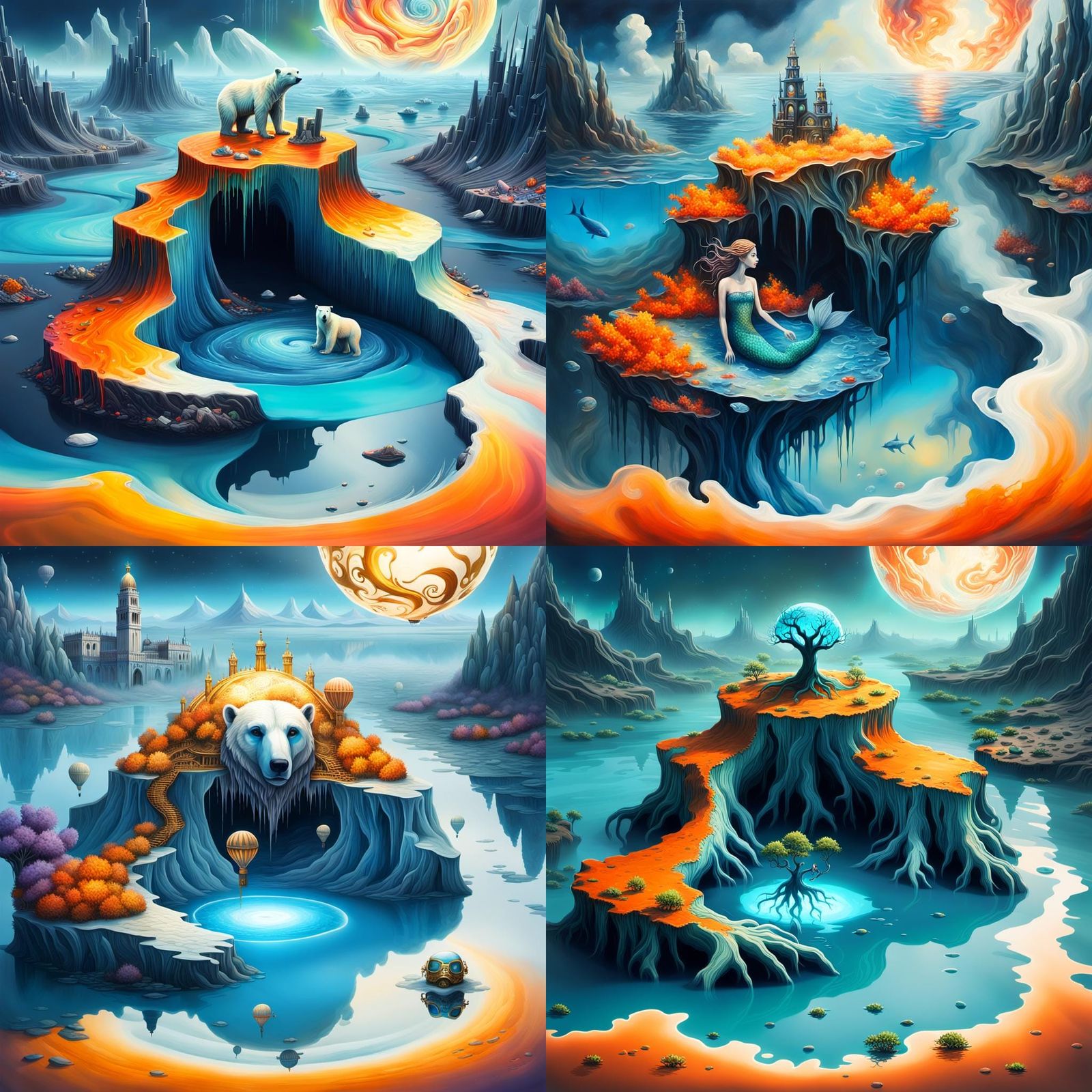 Surreal Climate Change Fantasy Art