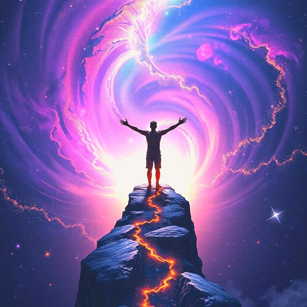Cosmic Leap at Infinity's Edge