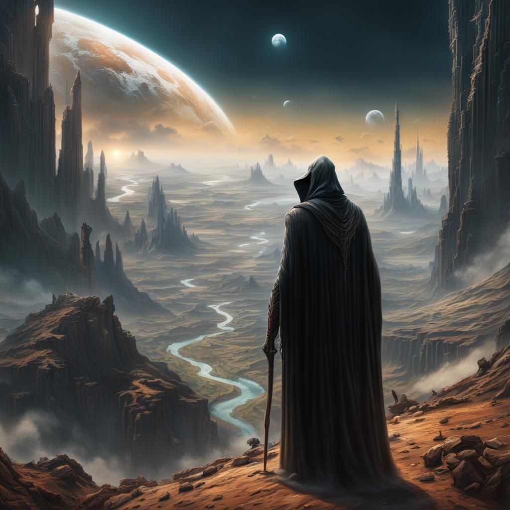 Dramatic Grim Reaper Digital Matte Painting