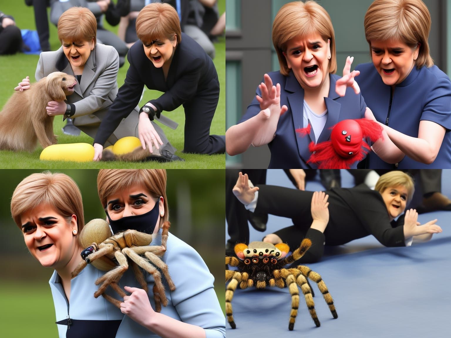 Nicola Sturgeon's Spider Wrestling Match