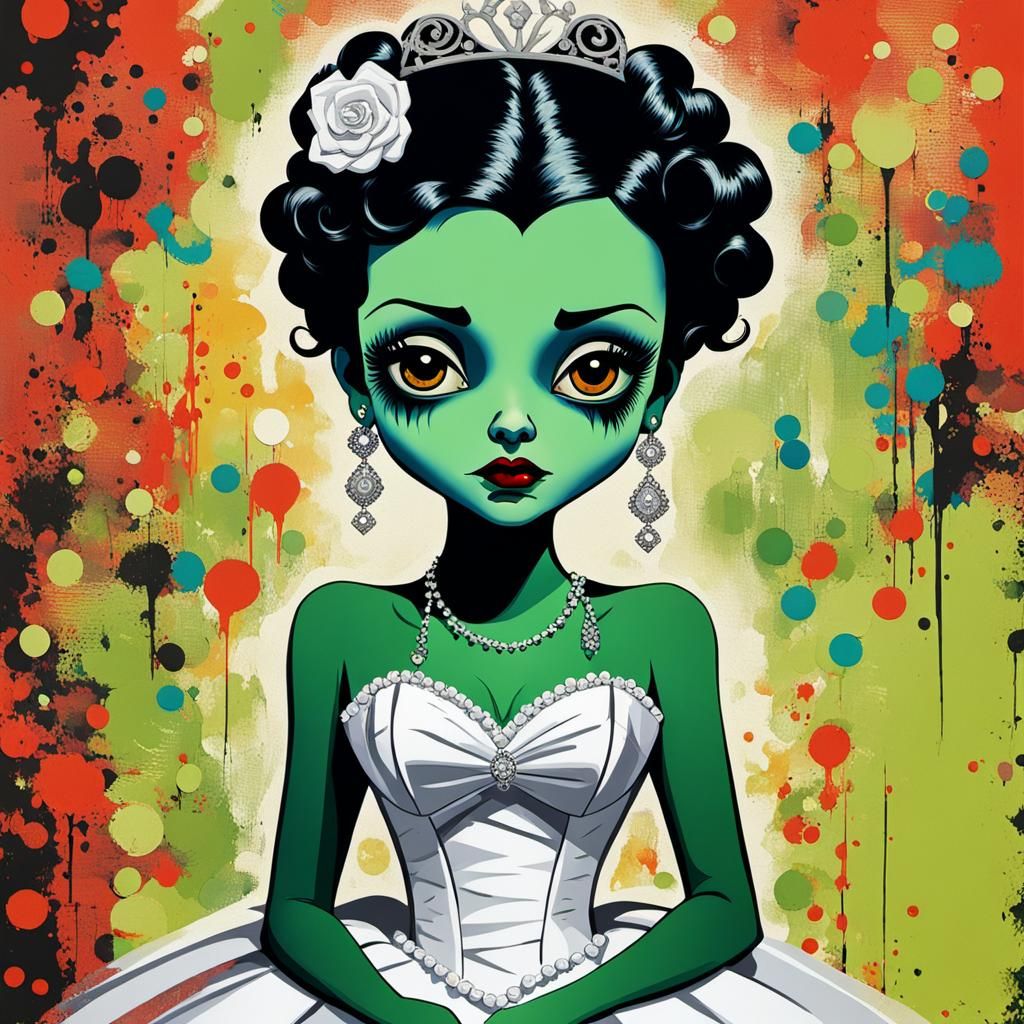 Betty Boop as Bride of Frankenstein