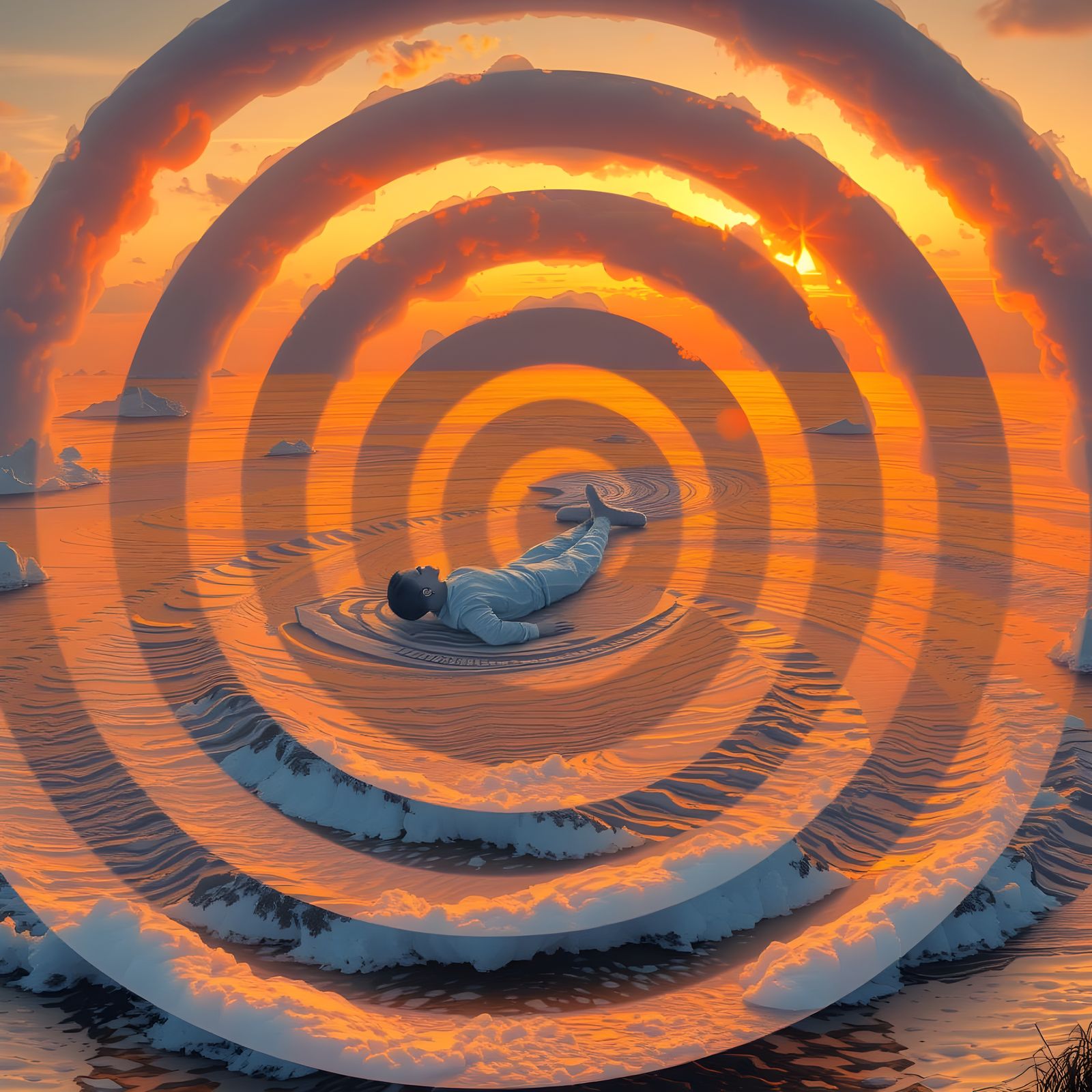 A Reproduction of a Familiar Scene in Realistic Digital Art