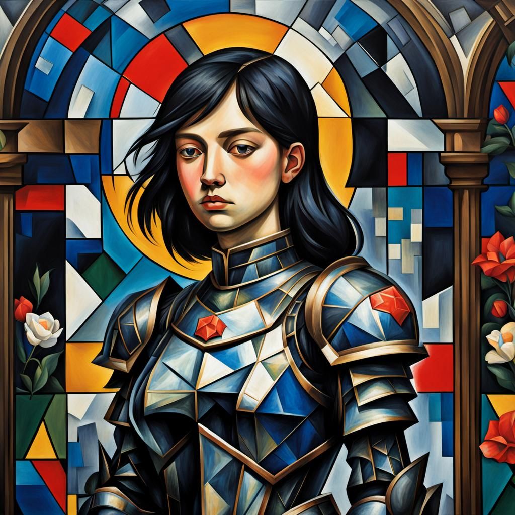 Abstract Cubism Inspired Image