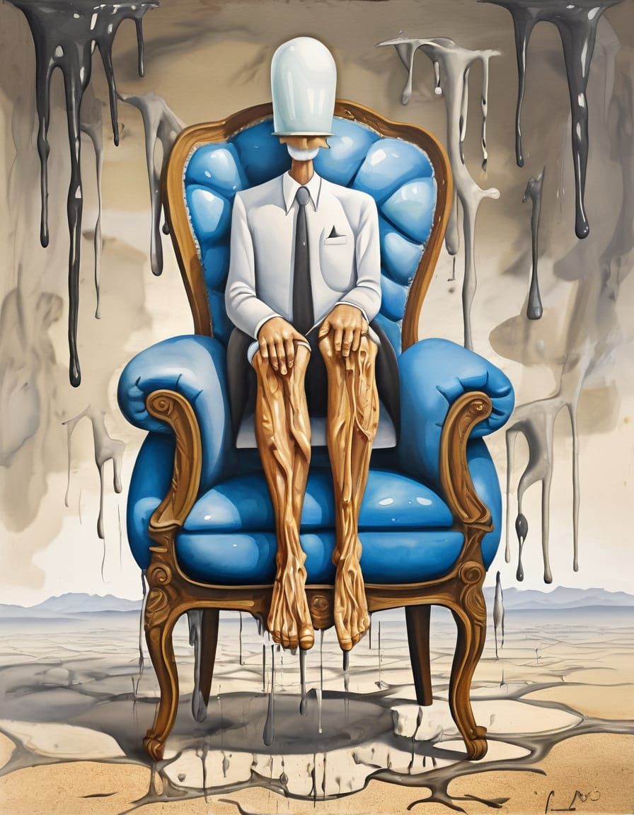 Surreal Chair with Human Form