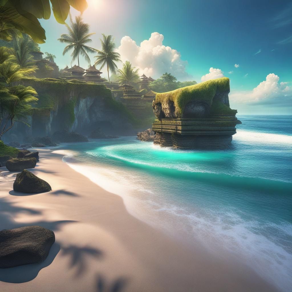 Bali Beach: Hyperdetailed HDR Landscape