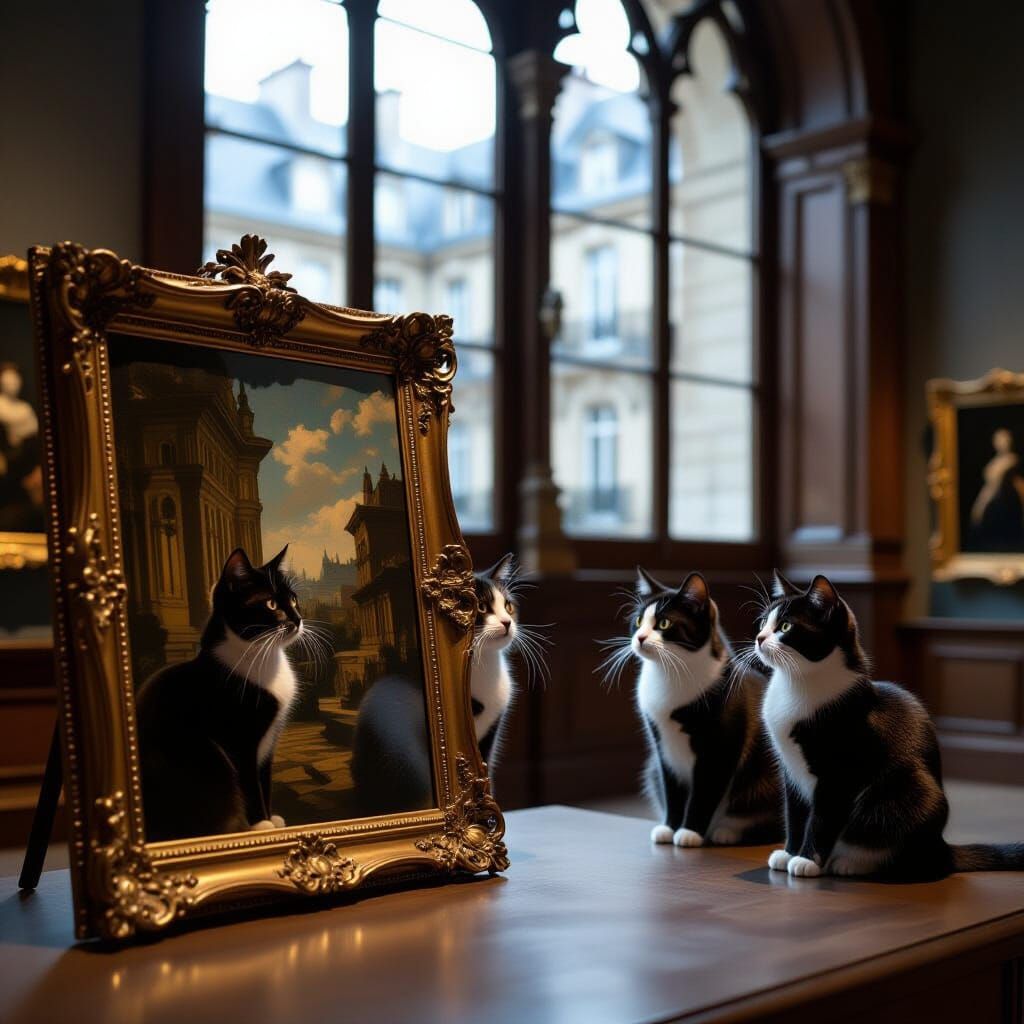 Masked Cats Steal Masterpiece in Mysterious Paris Museum