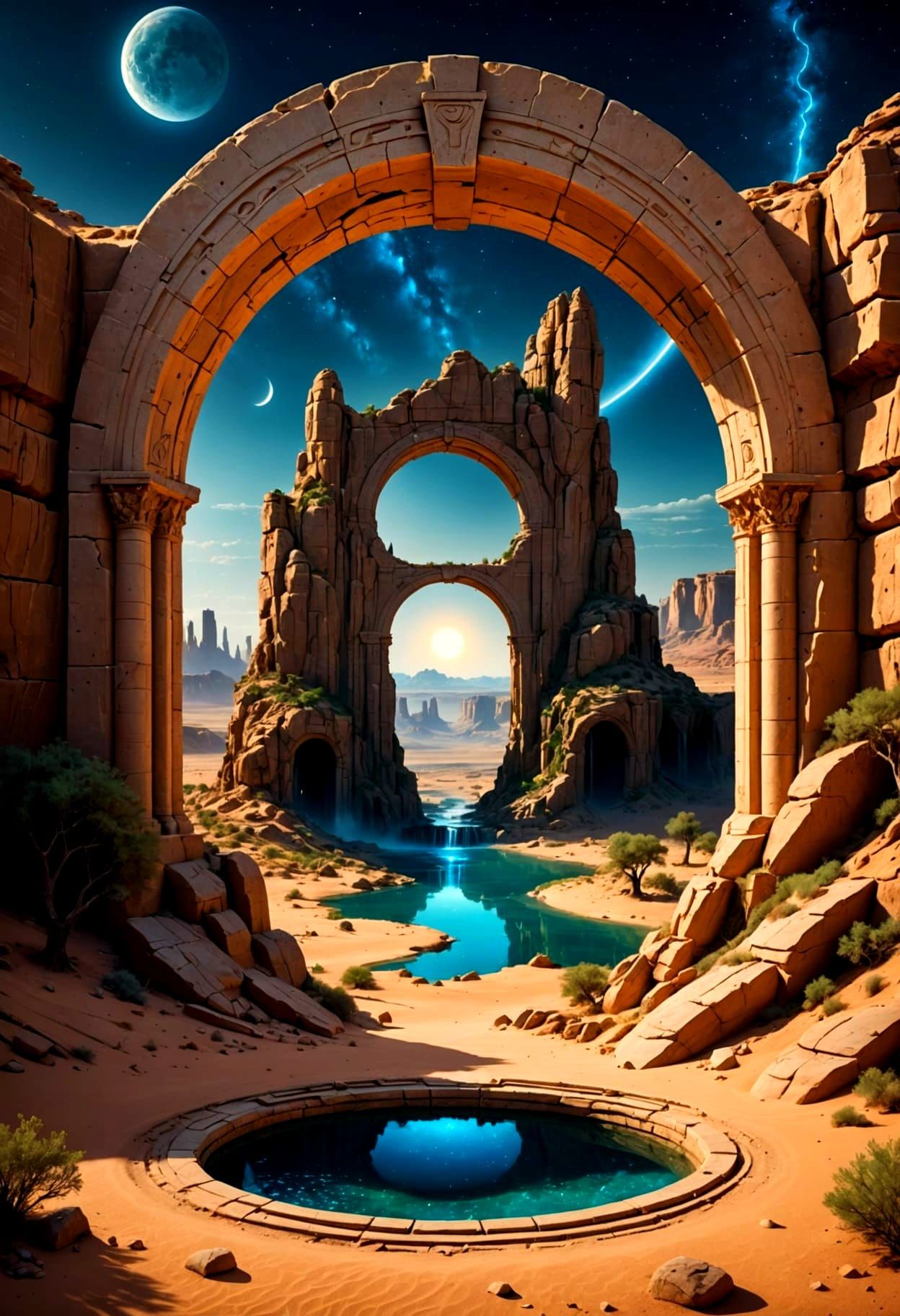 Ancient desert monoliths