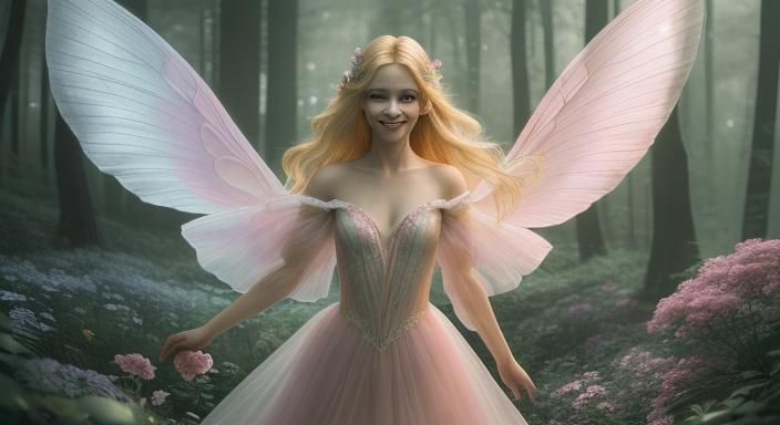 Fairies' Ballet in Enchanted Forest: Ethereal Glamour