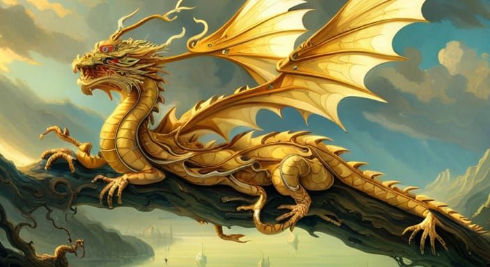 Steampunk Dragon with Jewel Details