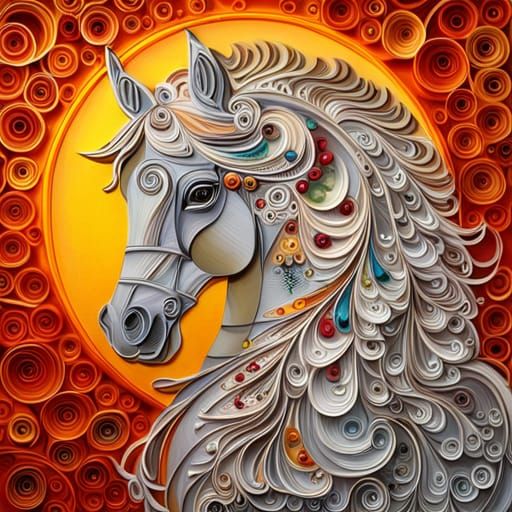 Quilled Horse
