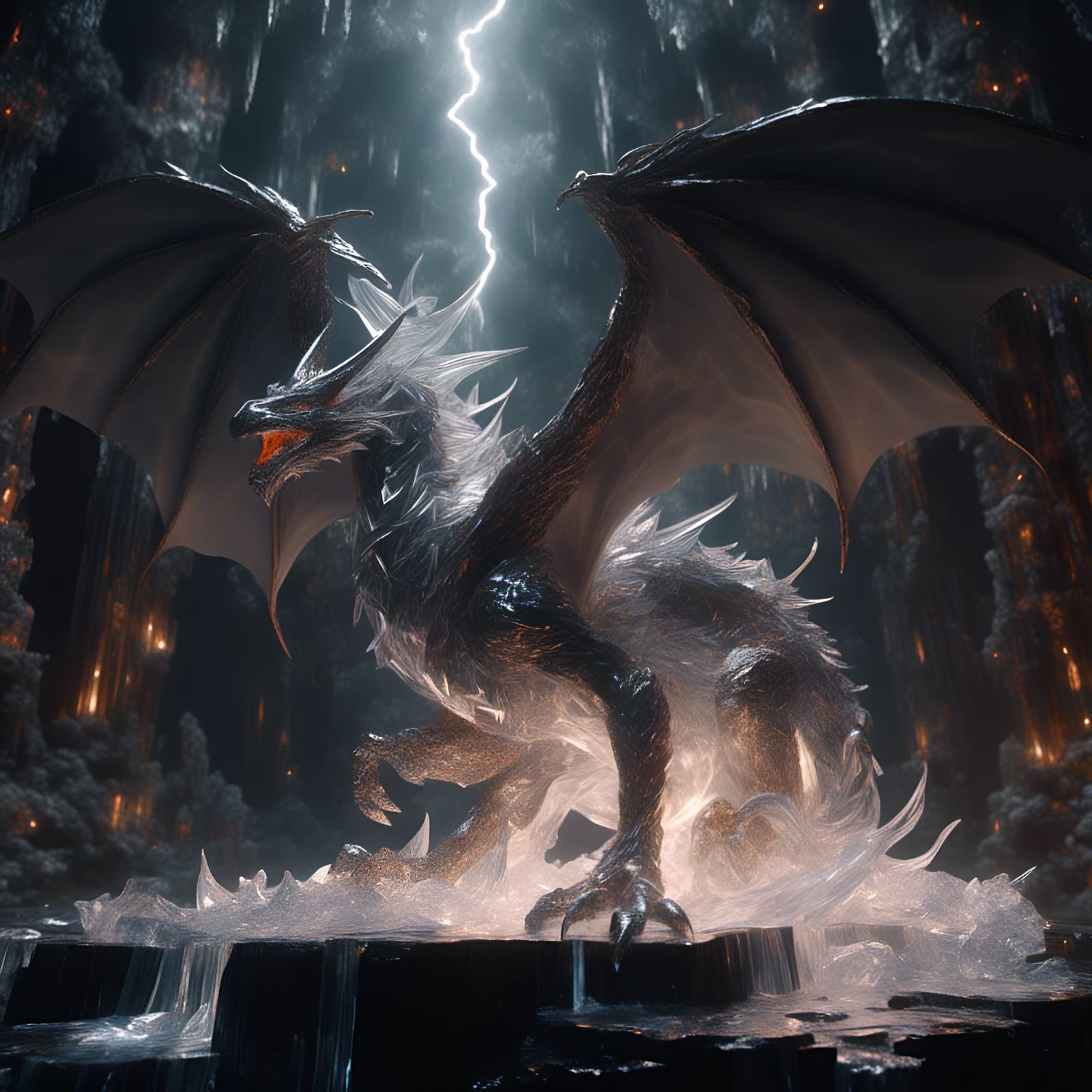 Crystalclear Lightning Dragon