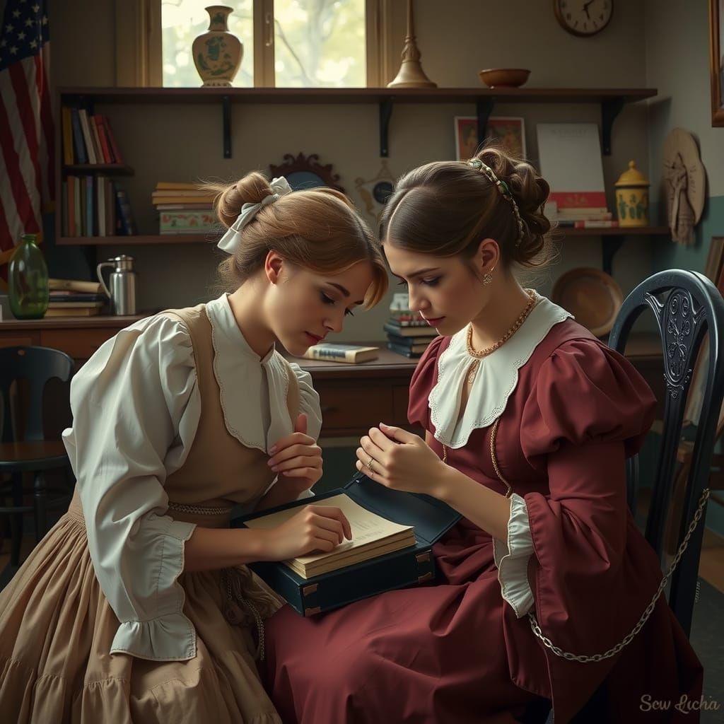 Elegant Victorian Ladies in Elegant Victorian Era Style