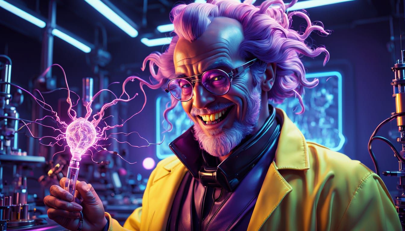 Futuristic Genius Unleashes Electrical Chaos