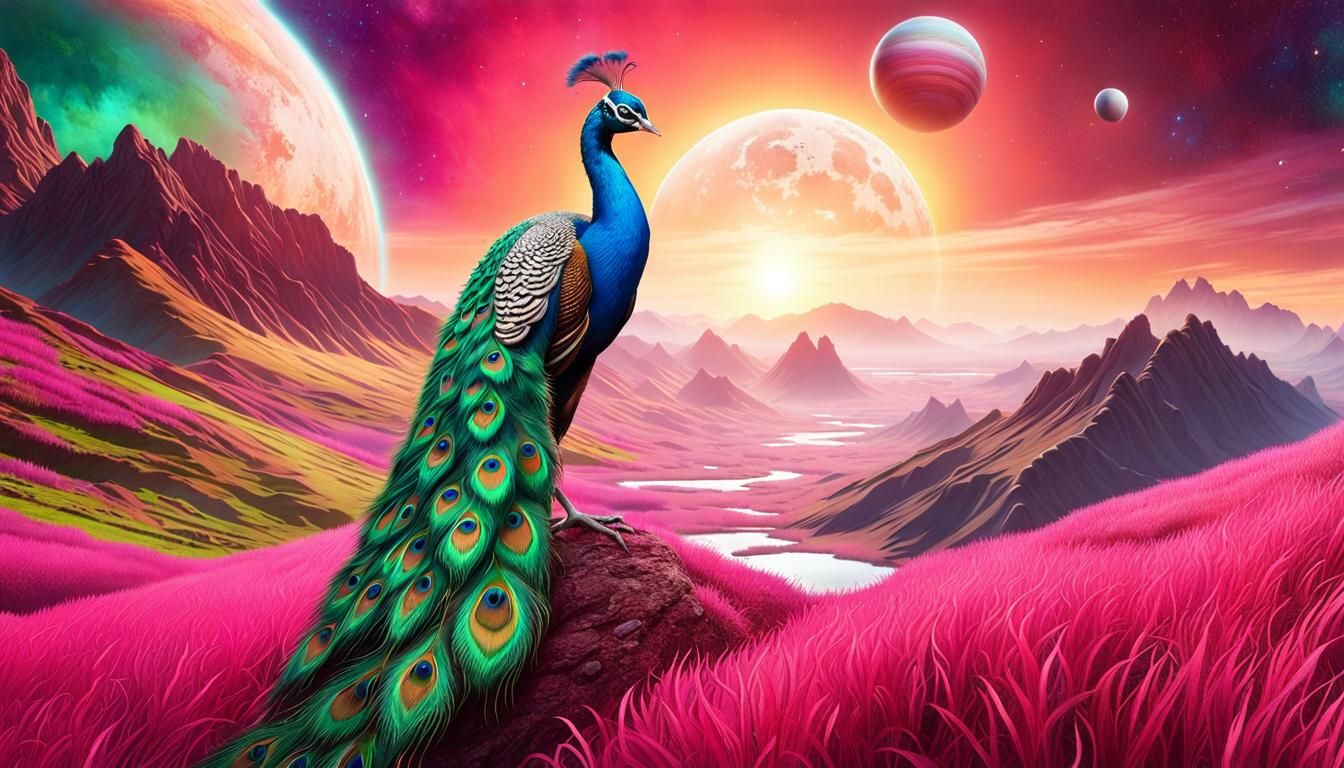 Wild Alien Peacock 2