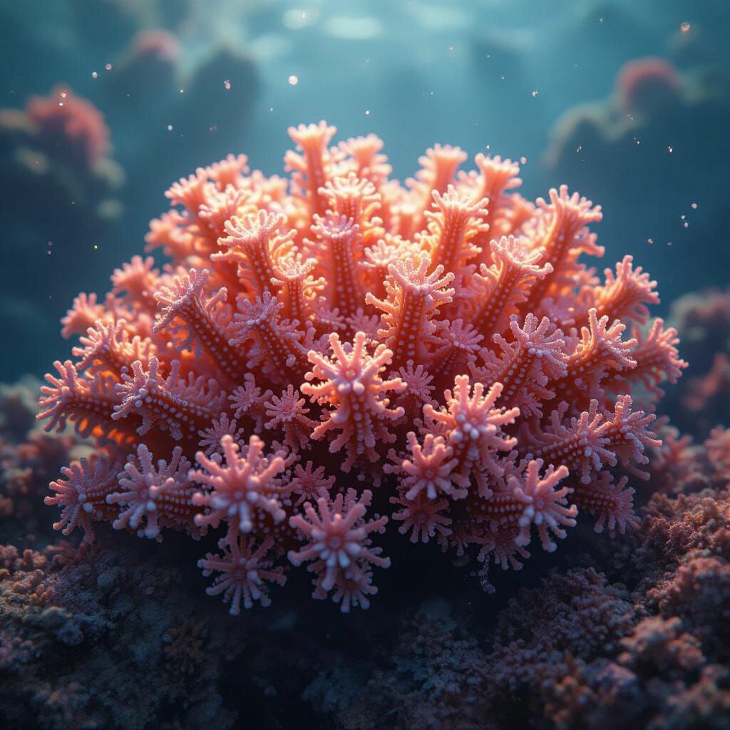 Chorus Coral: Haunting Underwater Music in Dark Fantasy Art