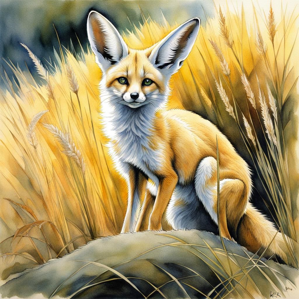 The Fennec fox. National animal of Algeria