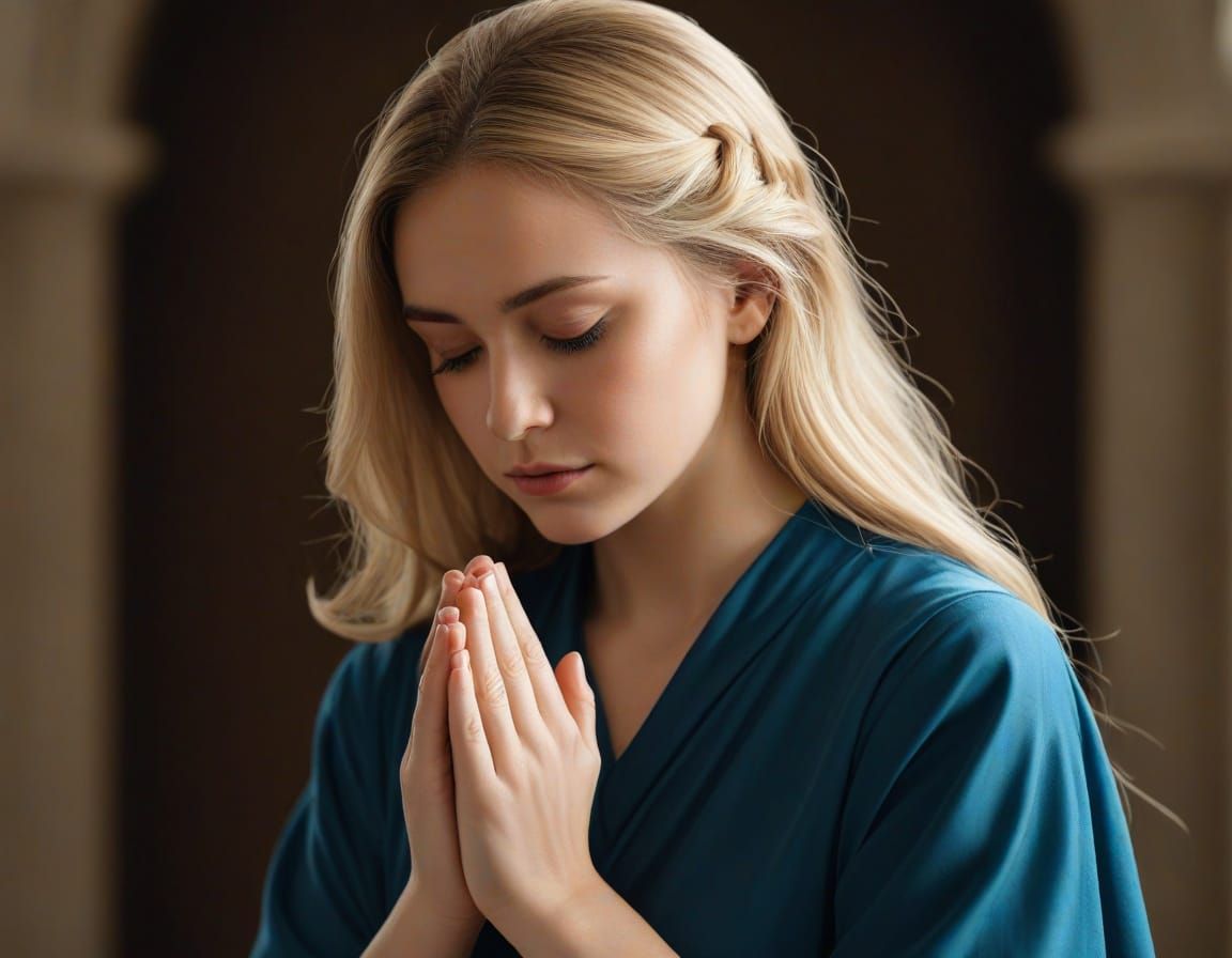 AI's Visual Interpretation of 'The Prayer'