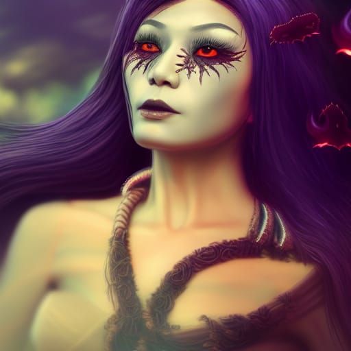 Asian Witchcraft: Halloween Fantasy Art in Unreal Engine