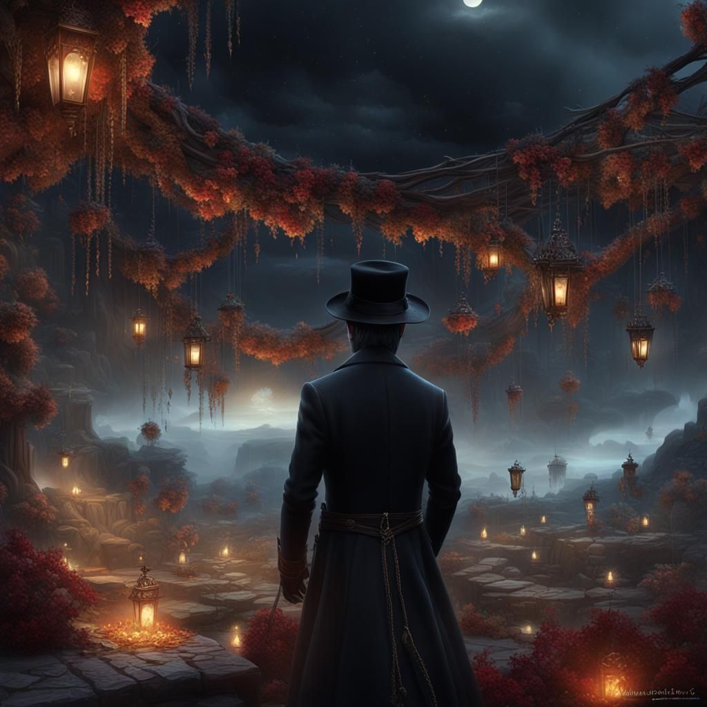 Love in Black Raiment: Detailed Matte Painting