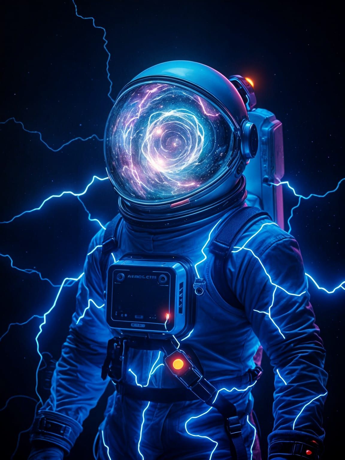 Astronaut in Cosmic Portal