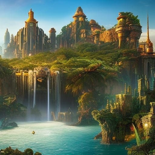 Atlantis: Art Nouveau Rococo Concept Art