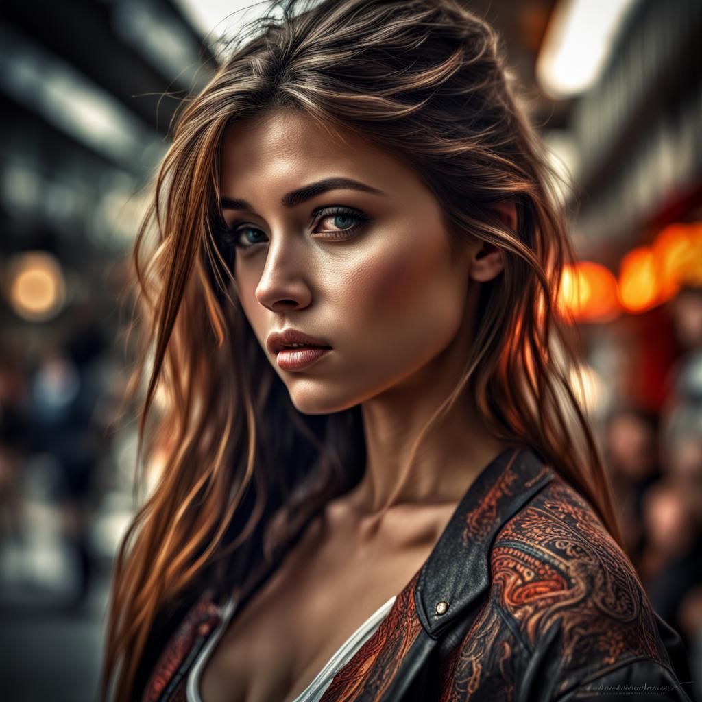 Hyperrealistic Portrait of a Beautiful Woman