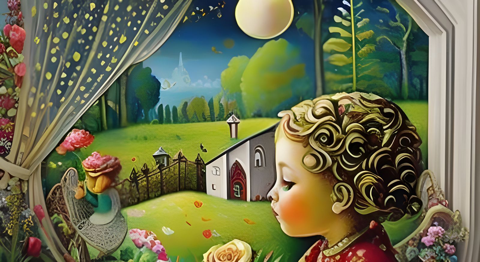 Lonely Child Longing: Golden Age Macabre Illustration