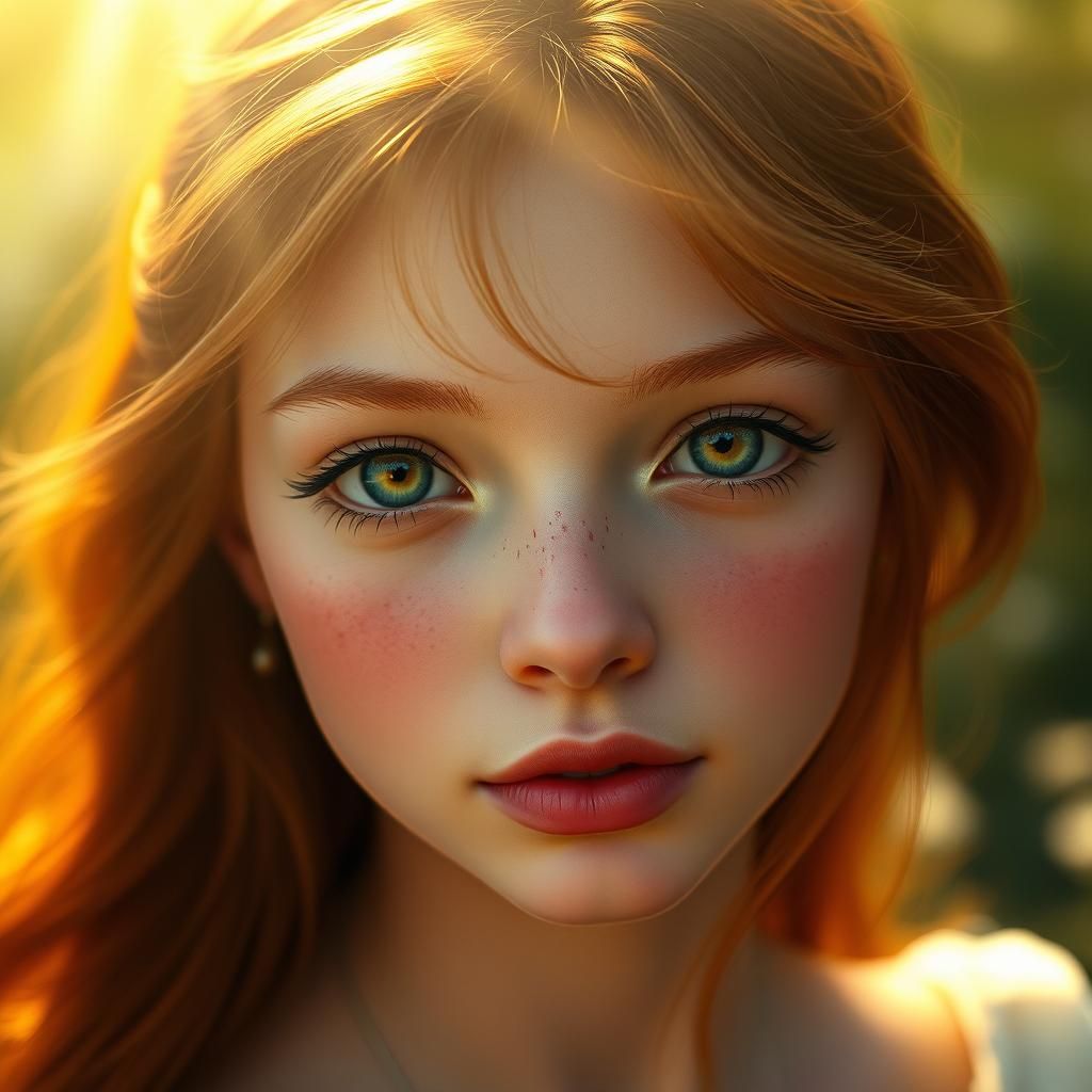 Pretty Redhead Girl #01