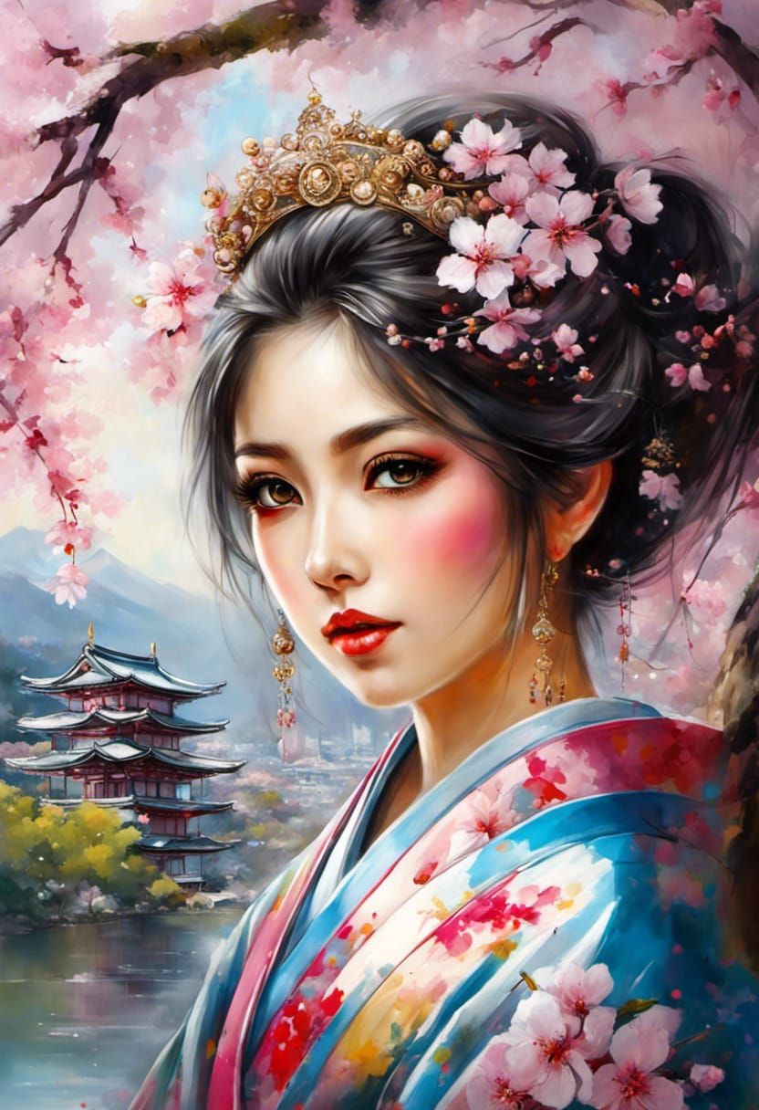 Cherry blossom princess