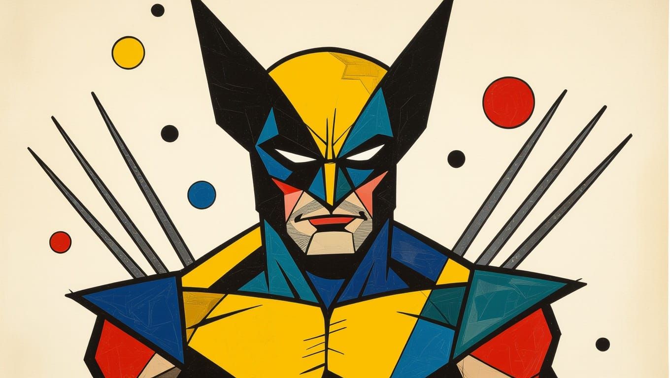 Wolverine in Surreal Expressionist Style
