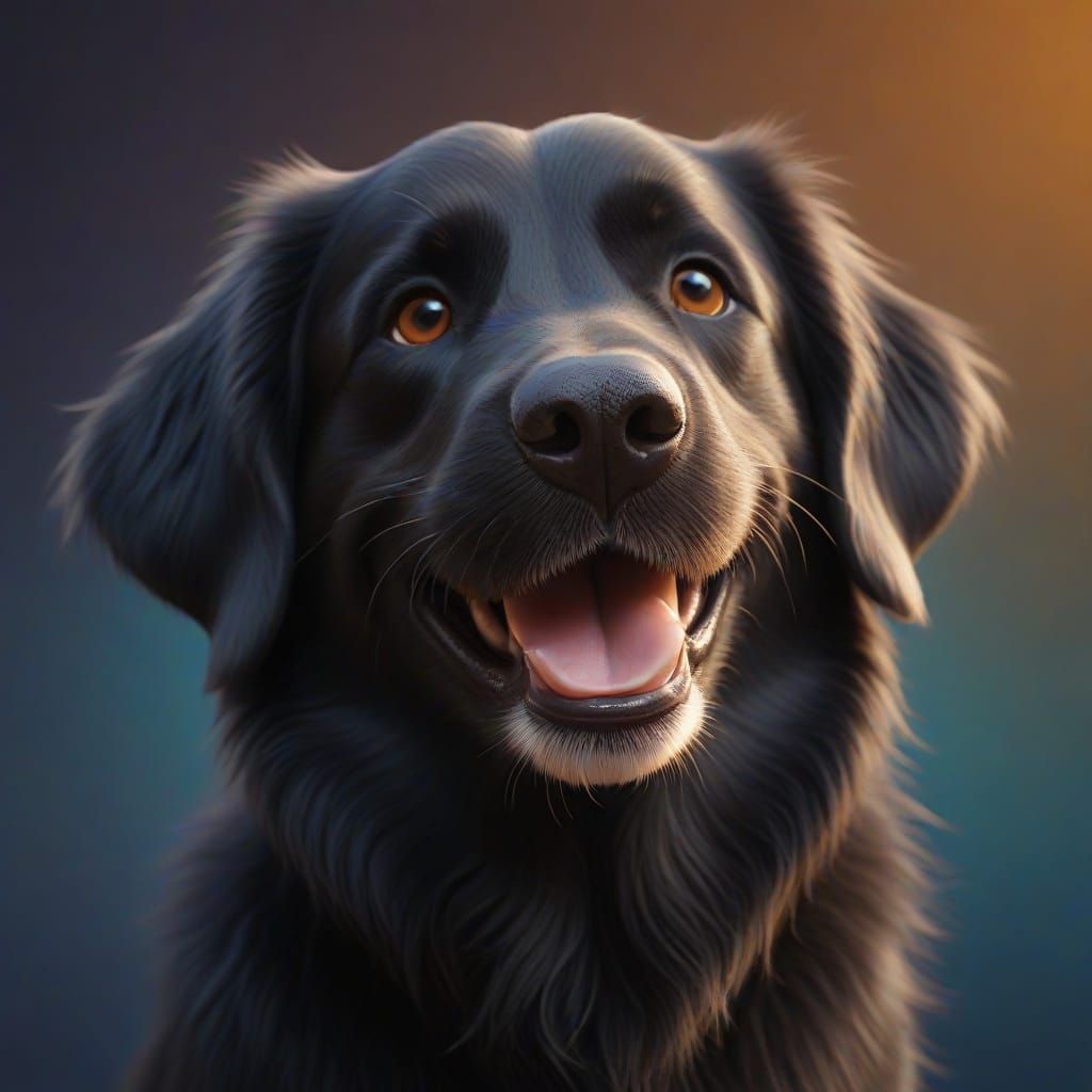 Adorable Black Golden Retriever Puppy Being Adopted