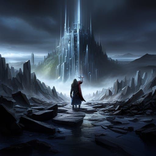 Fingolfin's Challenge: Dark Fantasy Concept Art