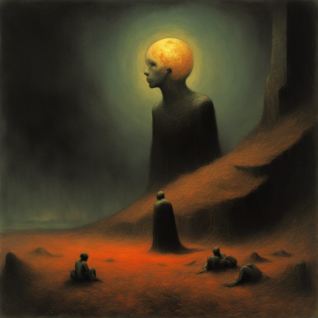 Dreamscape in Neo-Expressionist Style