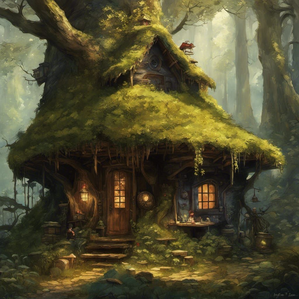 Faerie Homes in Cozy Woodland Cabin