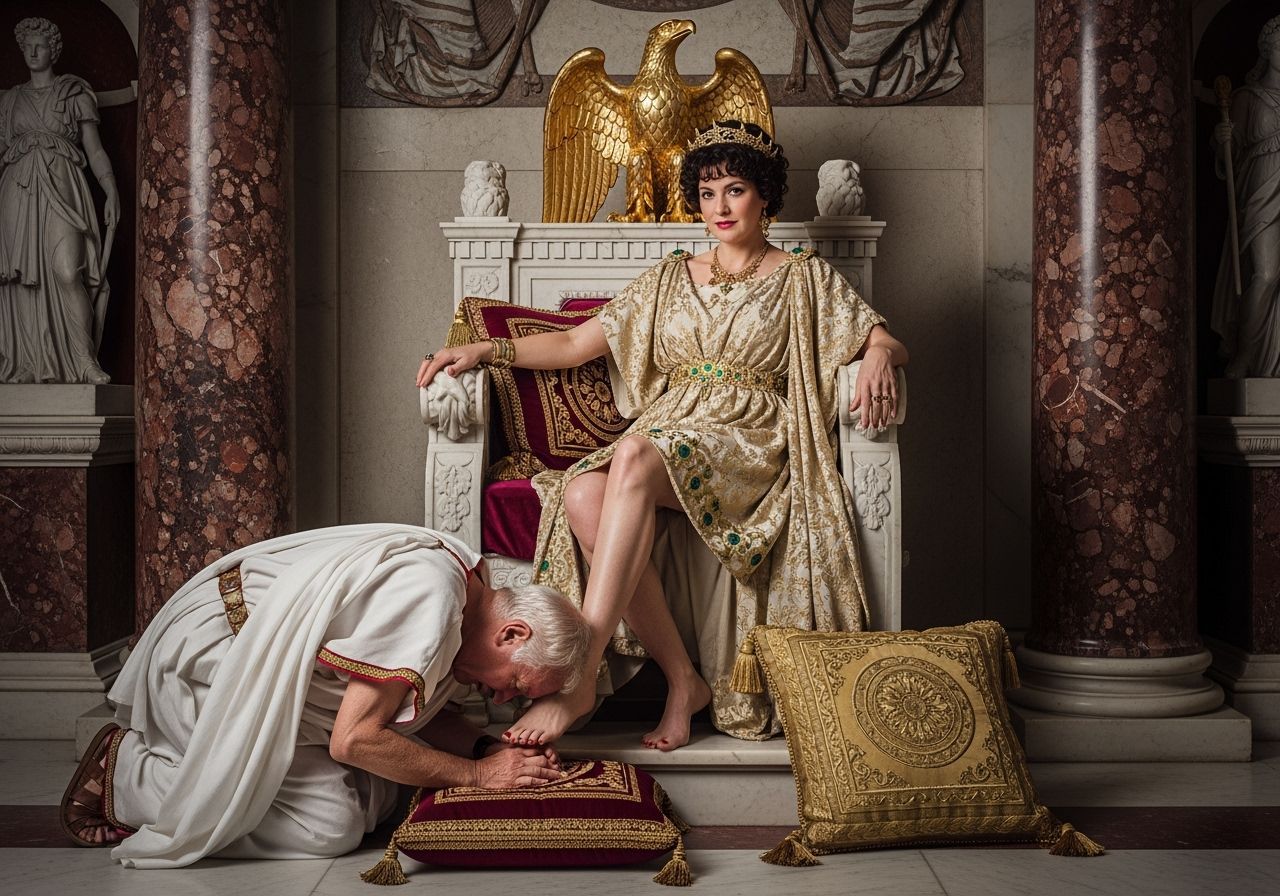 Empress Messalina's Contemptuous Victory in Opulent Throne R...