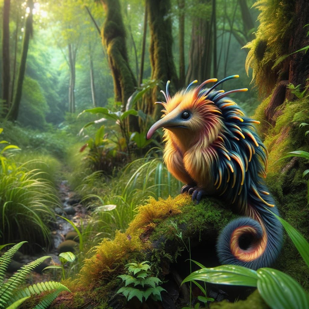 Vibrant Snidgel Thrives in Lush Tropical Ecosystem