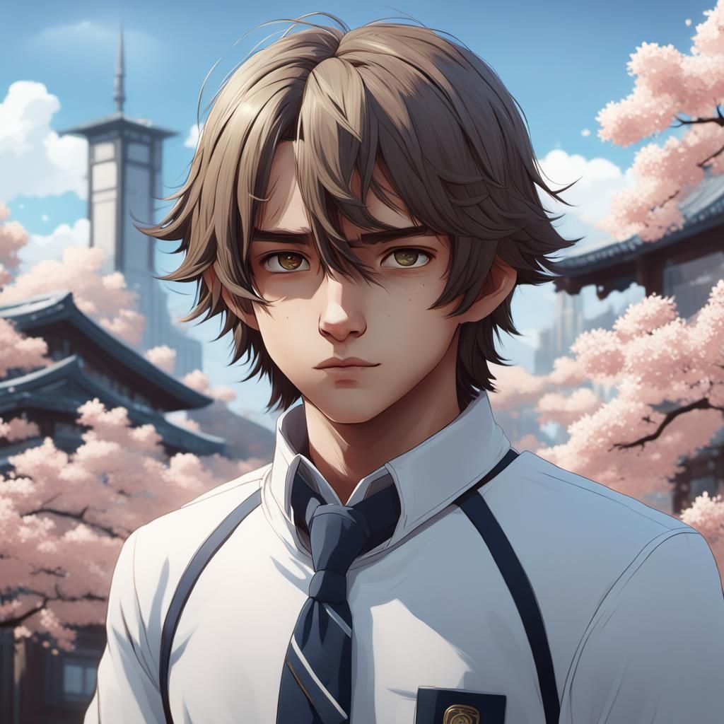 Detailed 3D Anime Art of Auggie Pullman