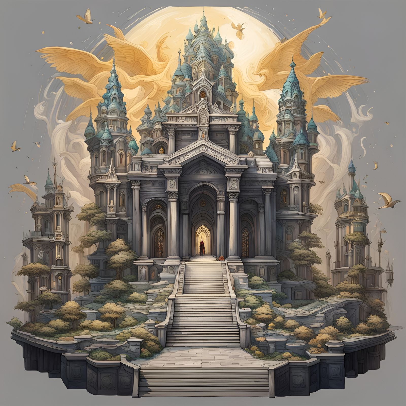 High Fantasy Cathedral: Sacred Architecture