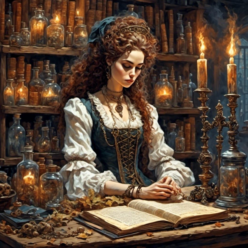 Fantasy Medium at Apothecary Countertop