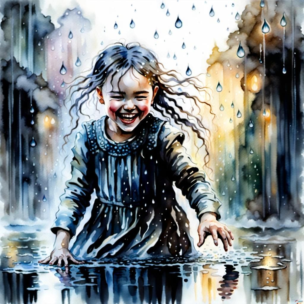Playing in the rain 03