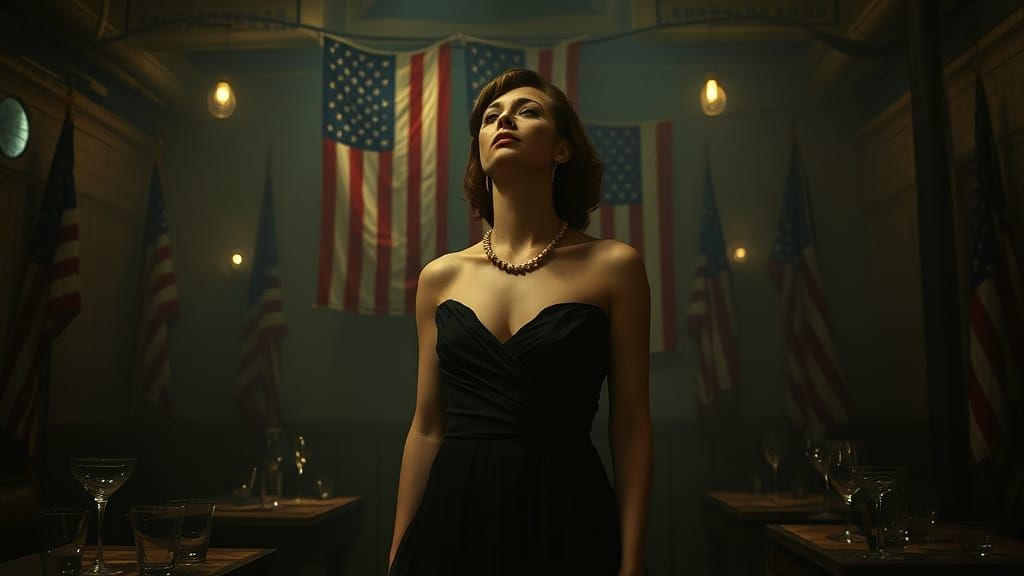 Melancholic Singer in Underground Oratorio, Greg Rutkowski S...