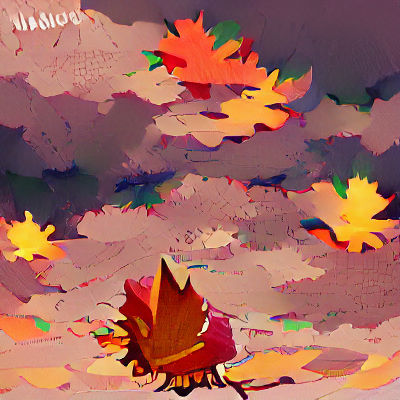 Autumn Forest Landscape in Digital Art