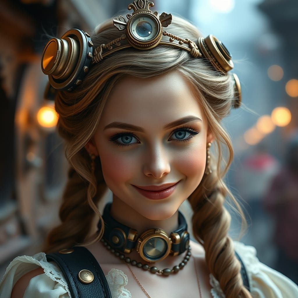 Steampunk Princess in Cinematic Splendor