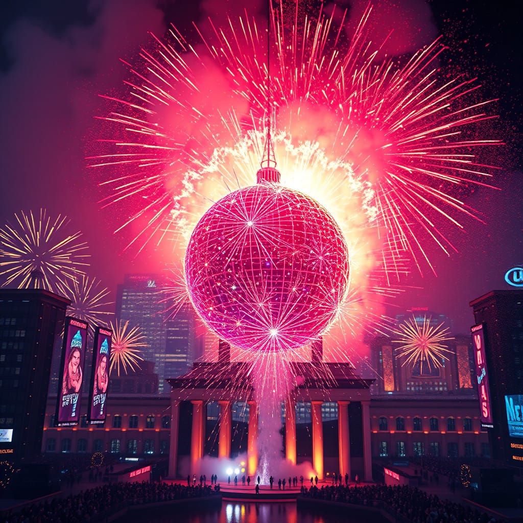 Vibrant New Year's Eve Spectacle Illuminates the Sky