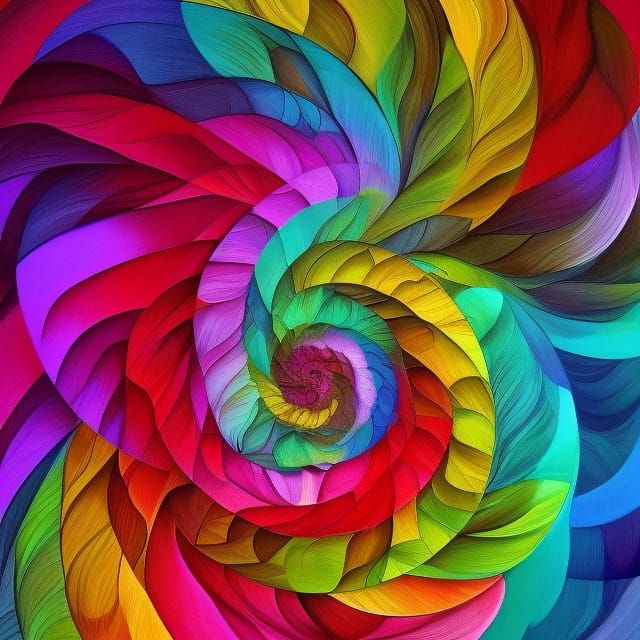 Abstract Fibonacci Sequence in Fractal Design