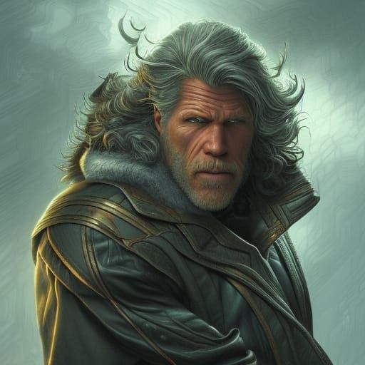 Magneto Portrait in Comic Book Style