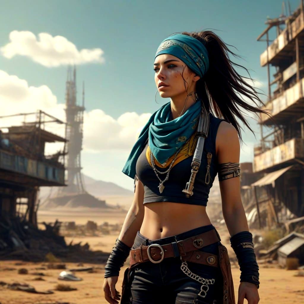 Young Punk Rebel in the Wasteland