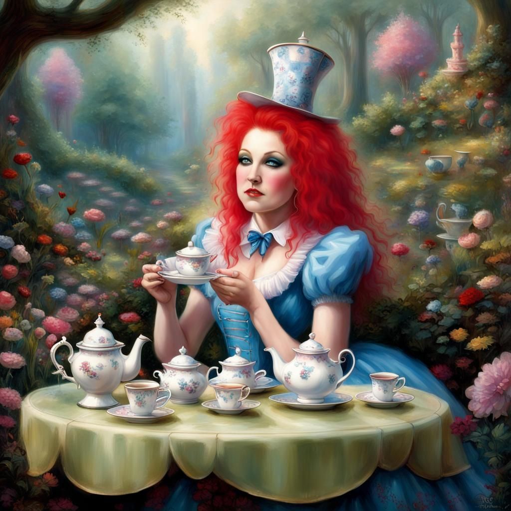 Cyndi Lauper's Ethereal Tea Party in Wonderland