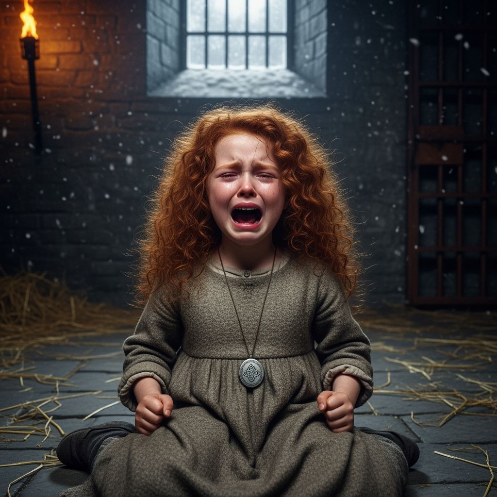 Scared Child Imprisoned in Dark Cell