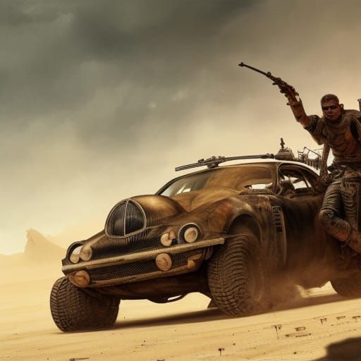 Hyperdetailed Mad Max Digital Painting